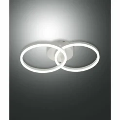 Applique murale Fabas Luce Giotto LED Blanc, 2 lumières