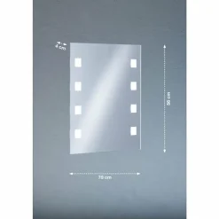 Applique murale Fischer & Honsel Spiegel LED Argenté, 1 lumière