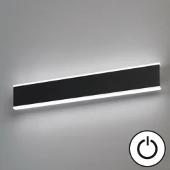 Applique murale Fischer & Honsel Muur LED Noir, 1 lumière