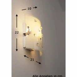 Applique murale Globo BURGUNDY Nickel mat, Blanc, 1 lumière