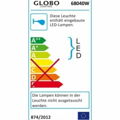 Applique murale Globo HYPERION Chrome, 1 lumière