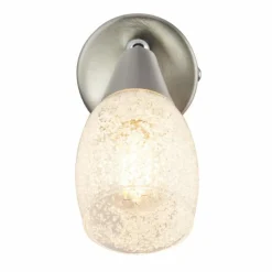 Applique murale Globo KRISTALL Nickel mat, 1 lumière