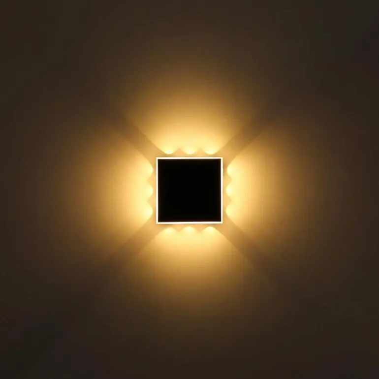 Applique murale Globo SAIDY LED Noir, 1 lumière