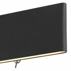 Applique murale Globo SIEGFRIED LED Noir, 1 lumière