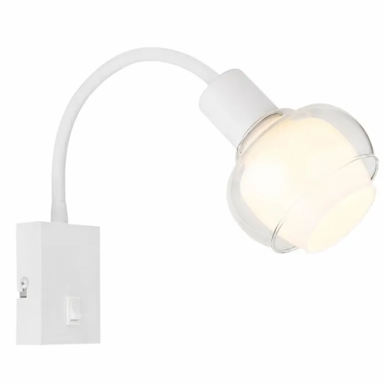 Applique murale Globo TOKKI Blanc, 1 lumière
