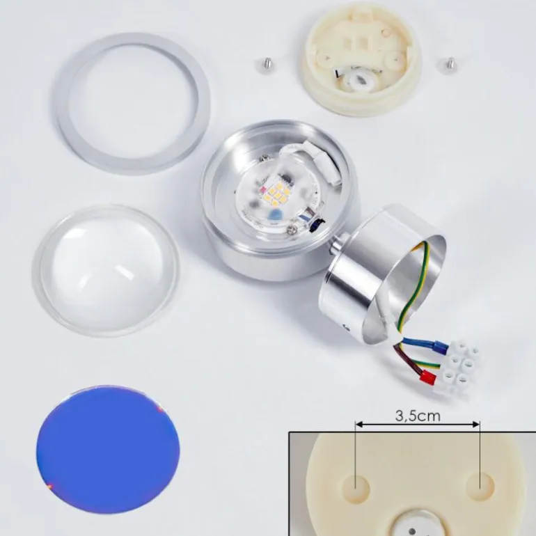 Applique murale Harare LED Chrome, 1 lumière