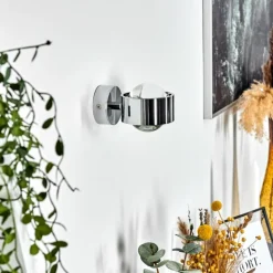 Applique murale Hofstein Sapri Chrome, 1 lumière