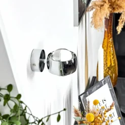 Applique murale Hofstein Sapri Chrome, 1 lumière