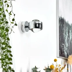 Applique murale Hofstein Sapri Chrome, 1 lumière