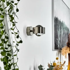 Applique murale Hofstein Sapri Nickel mat, 1 lumière
