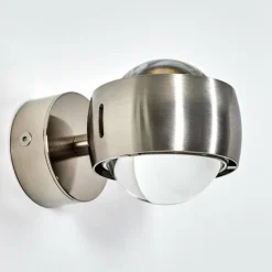 Applique murale Hofstein Sapri Nickel mat, 1 lumière