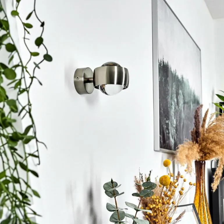 Applique murale Hofstein Sapri Nickel mat, 1 lumière