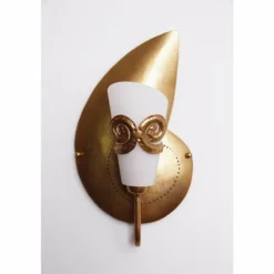 Applique murale Holländer DOPPIONE Or, Laiton, 1 lumière