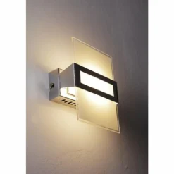 Applique murale Honsel Luz LED Chrome, 1 lumière