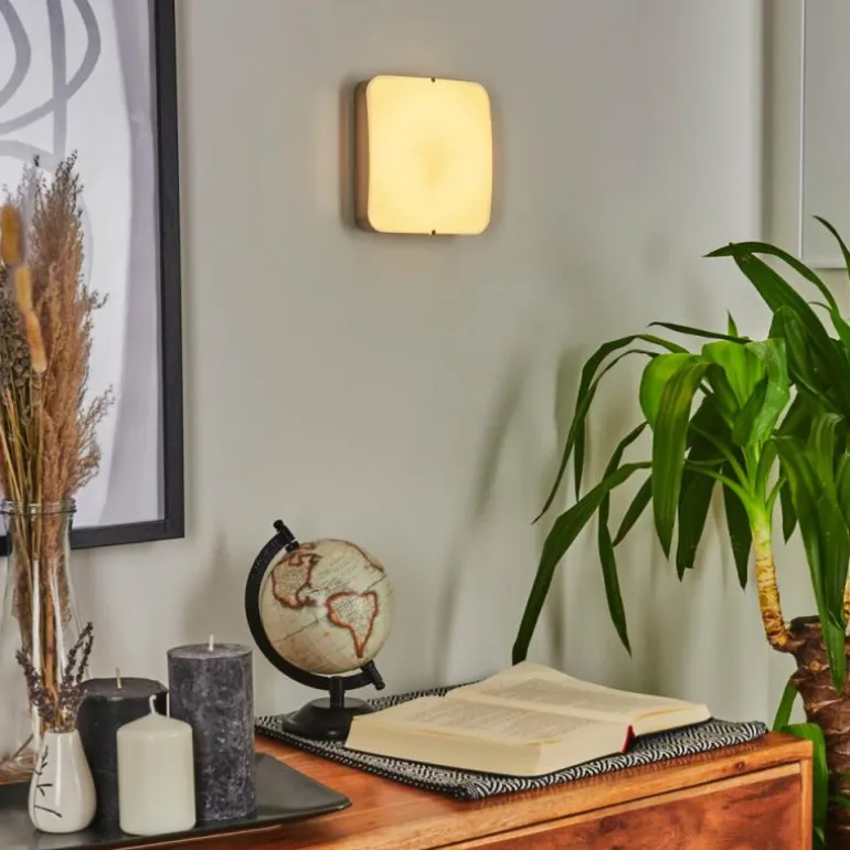 Applique murale Hutton LED Nickel mat, 1 lumière