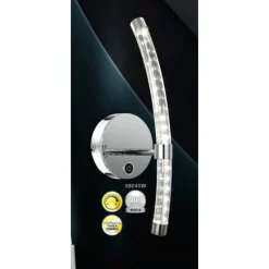 Applique murale HYPERION Chrome, 1 lumière
