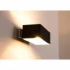 Applique murale Ideallux BOX AP2 Noir, 2 lumières