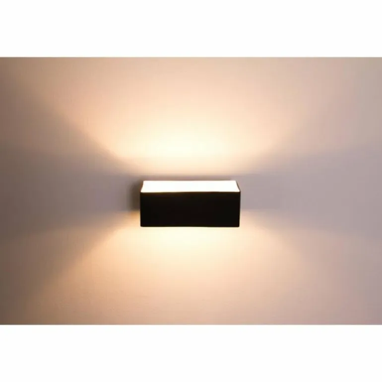 Applique murale Ideallux BOX AP2 Noir, 2 lumières
