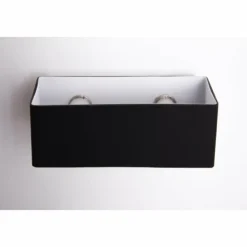 Applique murale Ideallux BOX AP2 Noir, 2 lumières