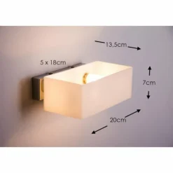Applique murale Ideallux BOX AP2 Chrome, 2 lumières