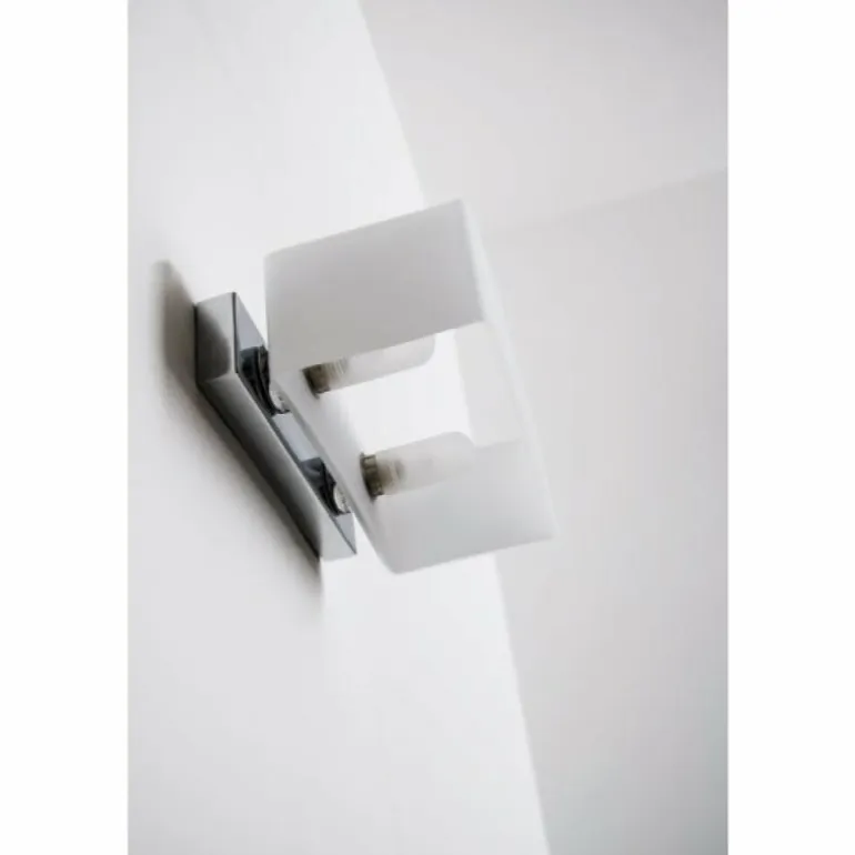 Applique murale Ideallux BOX AP2 Chrome, 2 lumières