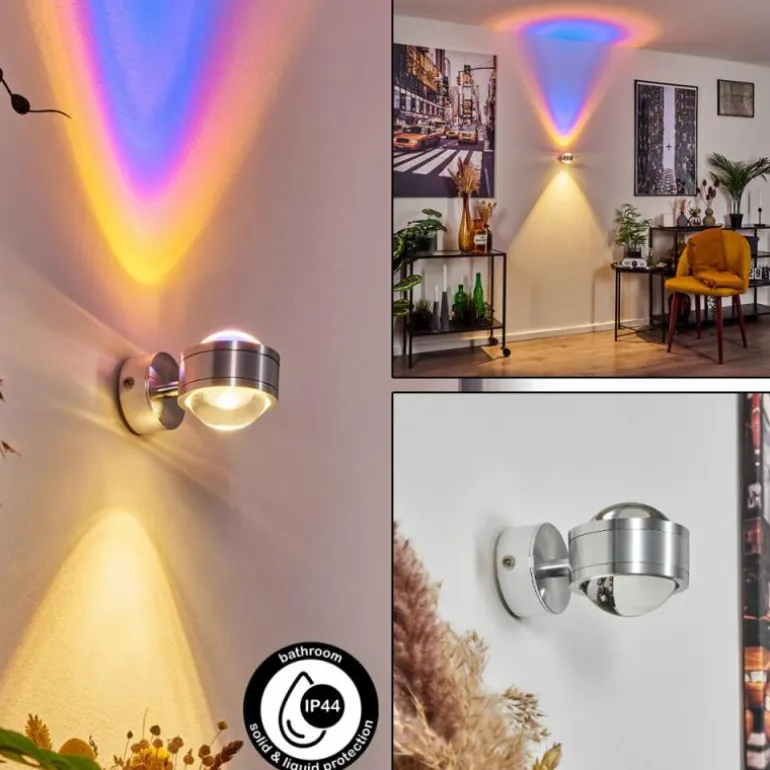 Applique murale Indore LED Aluminium, 2 lumières