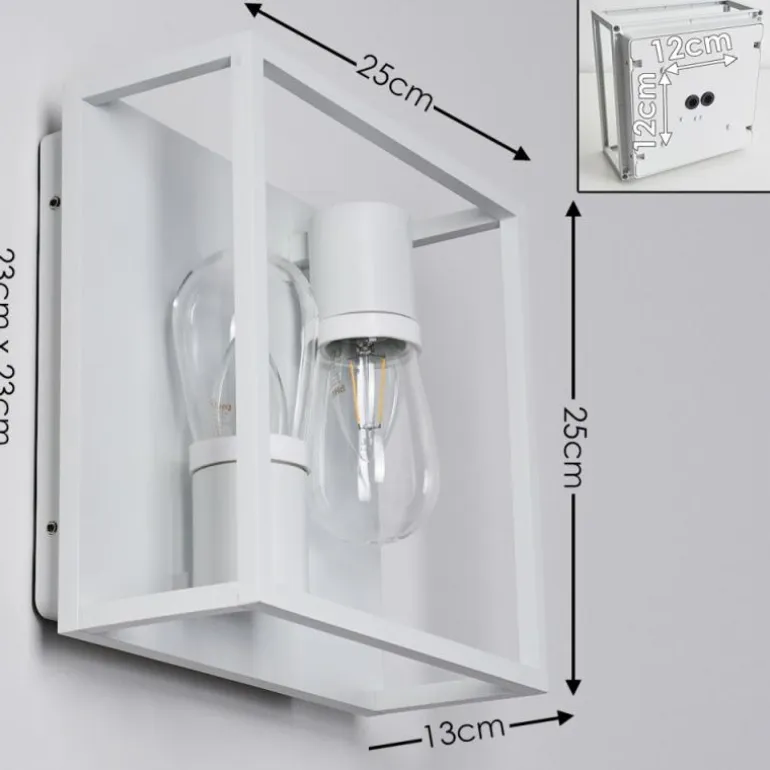Applique murale Karlsborg Blanc, 2 lumières