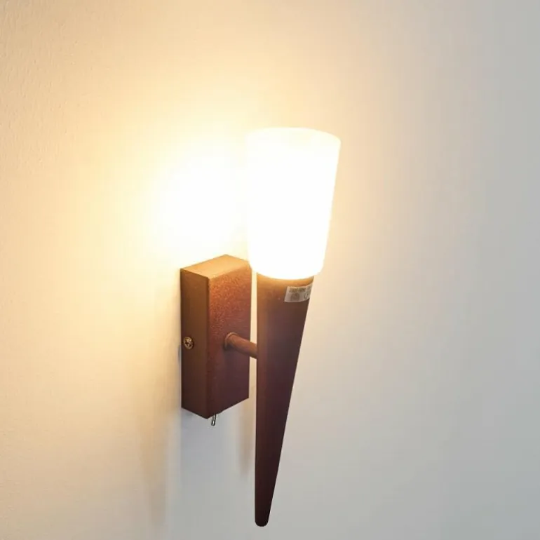 Applique murale Kundi Rouille, 1 lumière