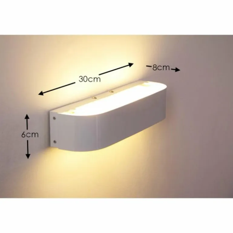Applique murale LED Trio Blanc, 2 lumières