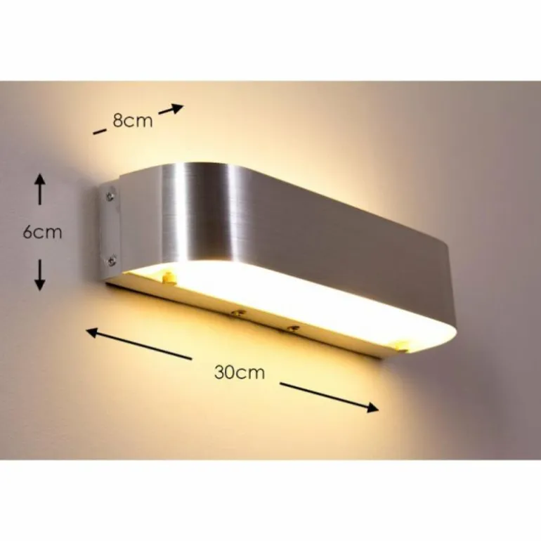 Applique murale LED Trio Aluminium, 1 lumière