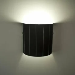 Applique murale Lucide Lino Noir, 1 lumière