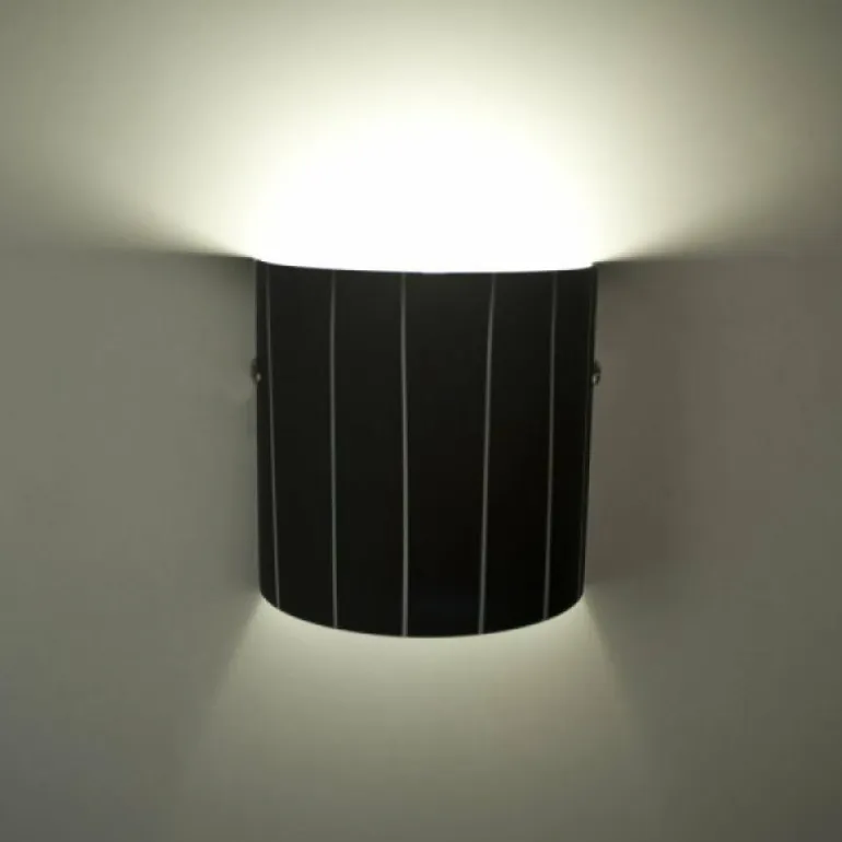Applique murale Lucide Lino Noir, 1 lumière