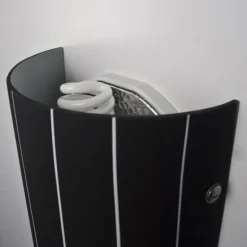 Applique murale Lucide Lino Noir, 1 lumière