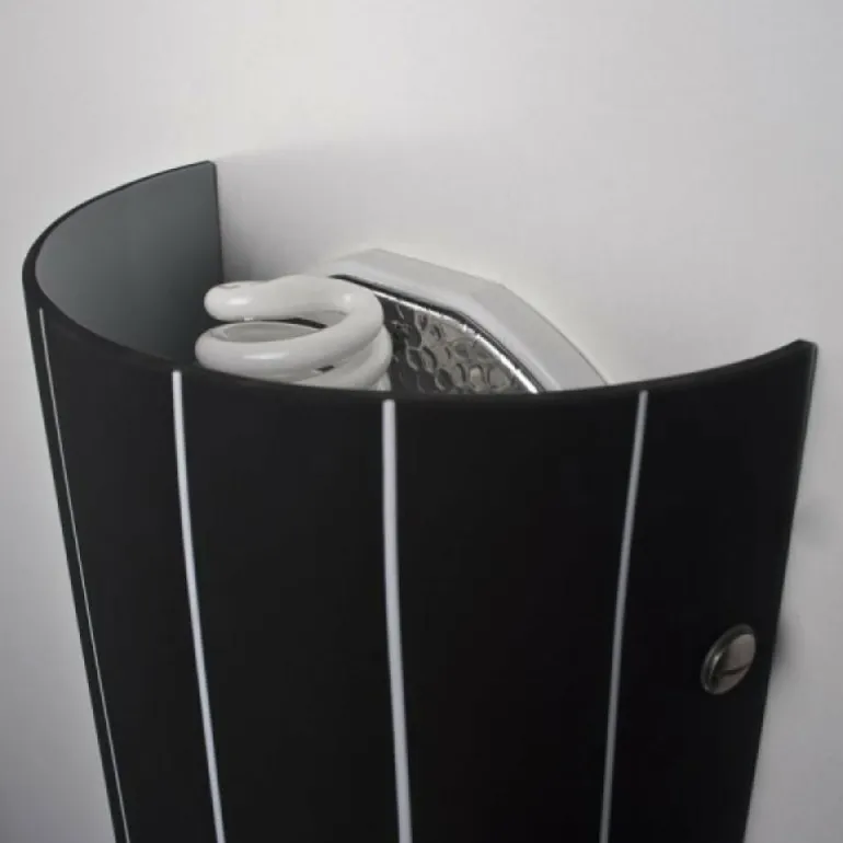Applique murale Lucide Lino Noir, 1 lumière