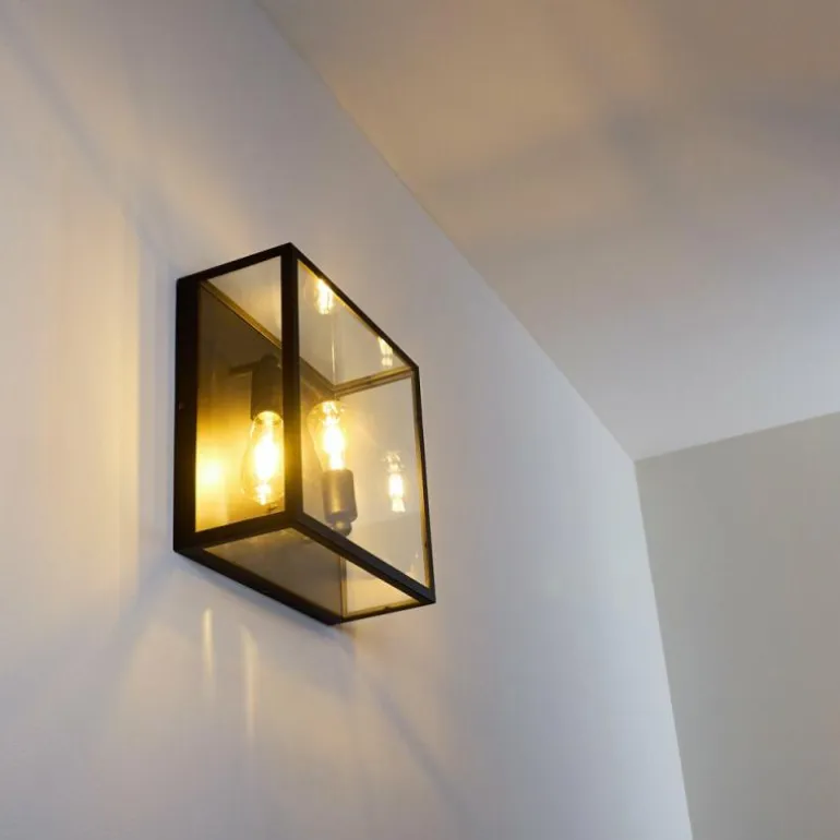 Applique murale Moatize Noir, 2 lumières
