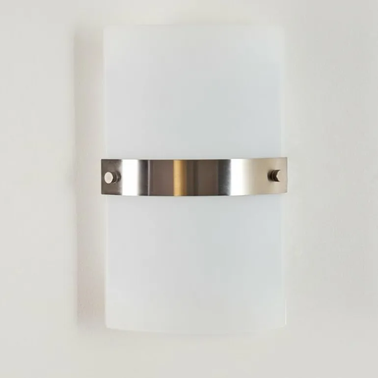 Applique murale Paul Neuhaus SQUARE Acier inoxydable, Blanc, 2 lumières