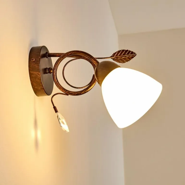 Applique murale Peccia Rouille, 1 lumière