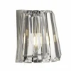 Applique murale Searchlight TIARA Chrome, Transparent, 1 lumière