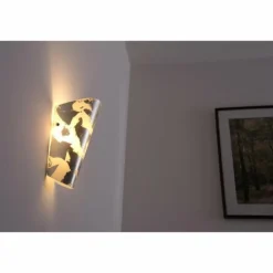Applique murale Selene Argenté, Blanc, 1 lumière