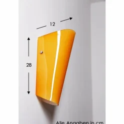 Applique murale Selene orange Orange, 1 lumière