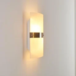 Applique murale Sibo Acier inoxydable, 2 lumières