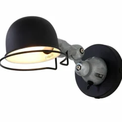 Applique murale Steinhauer Darvin Gris, Noir, 1 lumière
