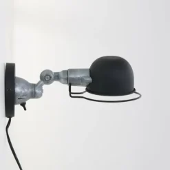 Applique murale Steinhauer Darvin Gris, Noir, 1 lumière