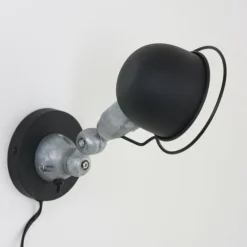Applique murale Steinhauer Darvin Gris, Noir, 1 lumière
