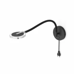 Applique murale Steinhauer Turound LED Noir, 1 lumière