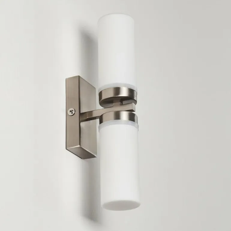 Applique murale Sundborn Acier brossé, 2 lumières
