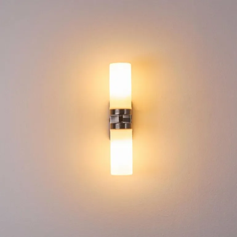 Applique murale Sundborn Acier brossé, 2 lumières