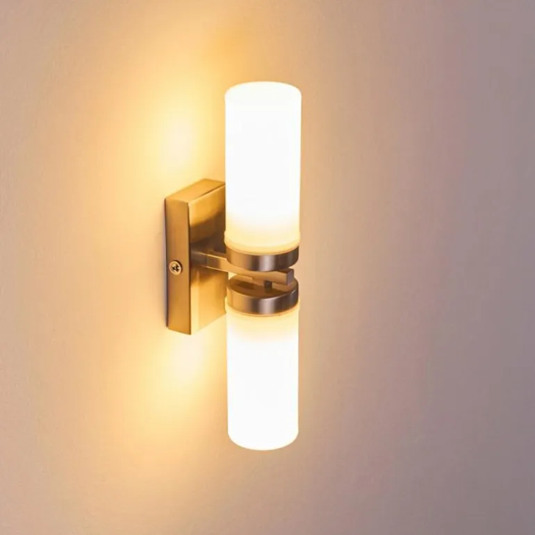 Applique murale Sundborn Acier brossé, 2 lumières