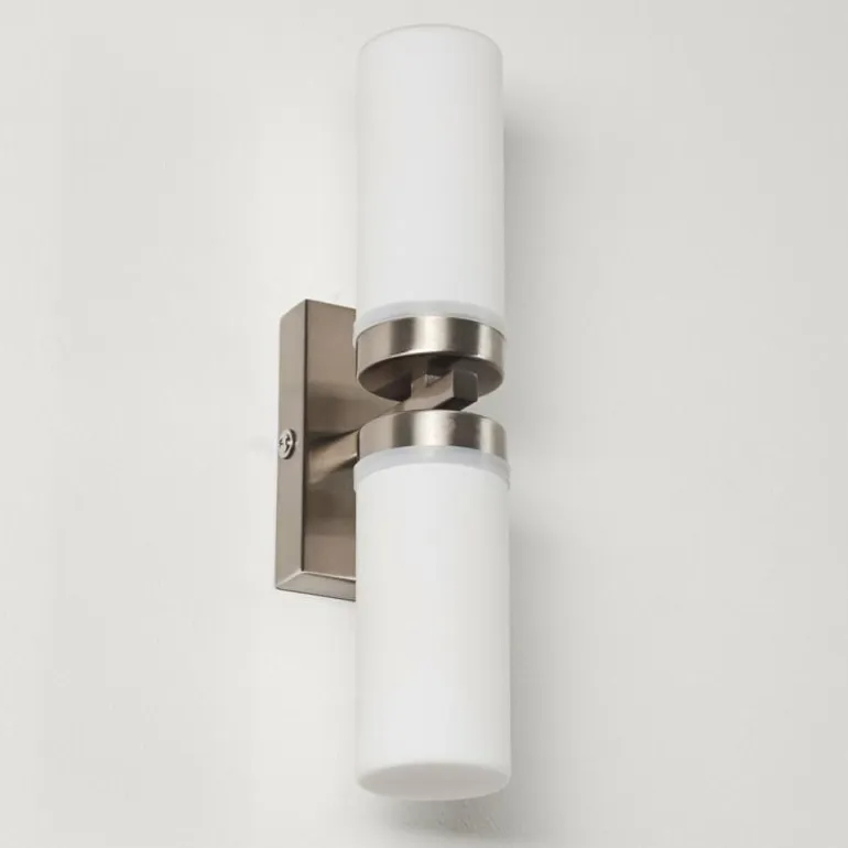 Applique murale Sundborn Acier brossé, 2 lumières