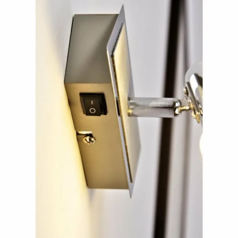 Applique murale Trio 8214 LED Aluminium, Chrome, Acier inoxydable, 1 lumière